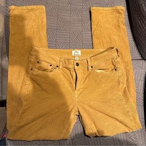 J.Crew Matchstick Cords size 28 caramel/deep tan